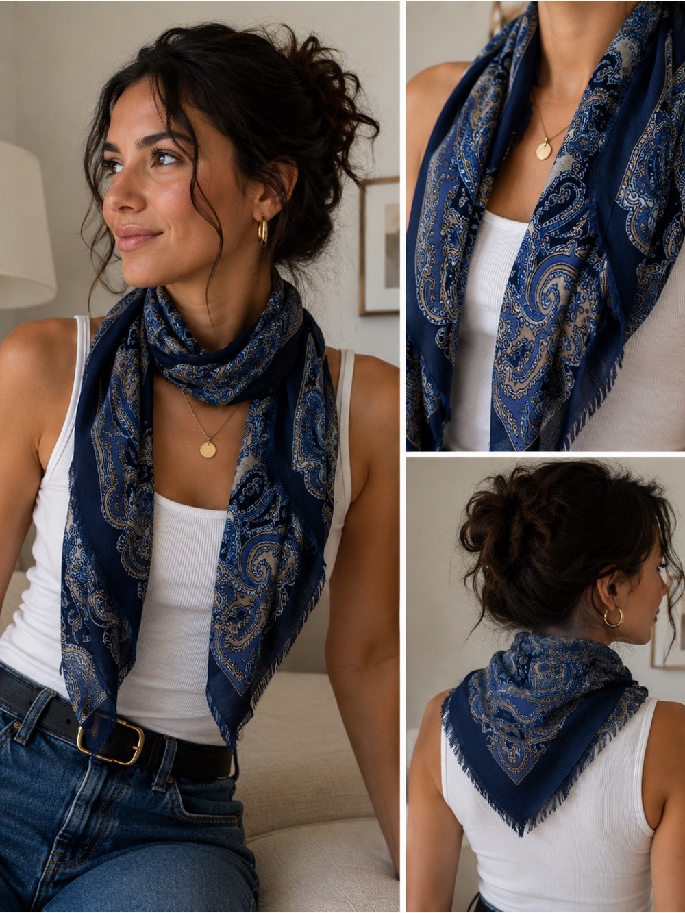 Italian Soft Lightweight Wool Scarf